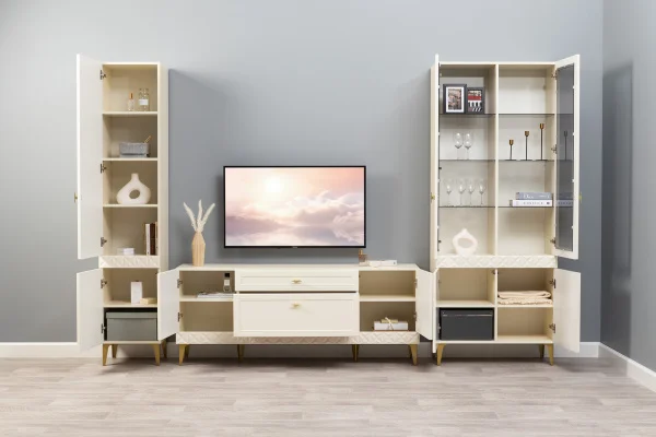 Модульная гостиная Марион слоновая кость