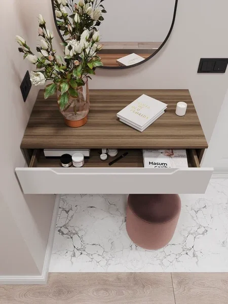 Тумба подвесная Роза 900 орех франклин/белый софт тренто Тумба подвесная Роза 900 орех франклин/белый софт тренто