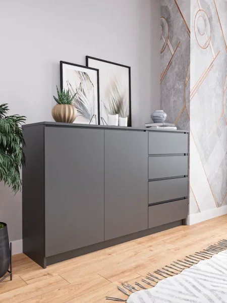 Комод Мори МК 1600.1 графит Комод Мори МК 1600.1 графит