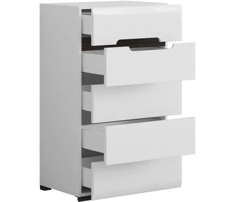 Комод Ацтека KOM5S/10/6 белый глянец Комод Ацтека KOM5S/10/6 белый глянец