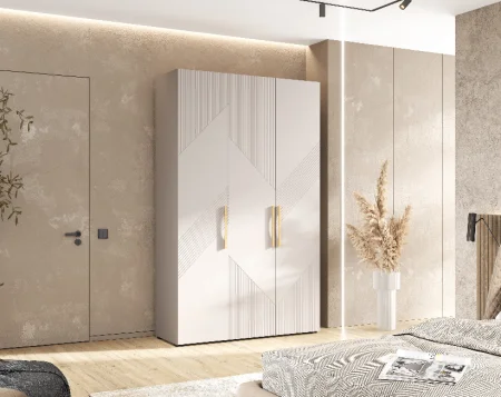 Шкаф 3-х створчатый Ирис 1350 кашемир