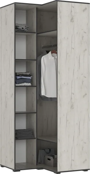 Шкаф угловой Норд дуб крафт белый Шкаф угловой Норд дуб крафт белый