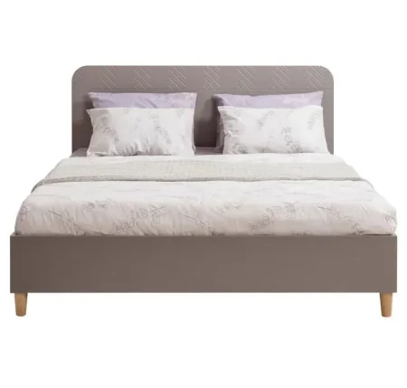 Кровать с подъемным механизмом Амьен 11.44 плейн/веллюто капучино