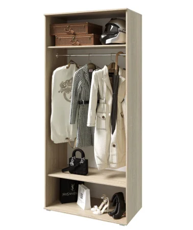 Шкаф 2-х дверный Ким дуб сонома/графит