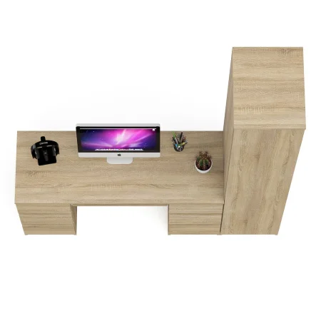 Комплект стол компьютерный МС-2 + Пенал МШ 400.1 дуб сонома