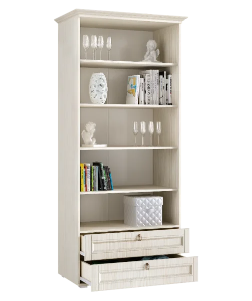 Шкаф со стеклом Престиж-1 сандал светлый Шкаф со стеклом Престиж-1 сандал светлый