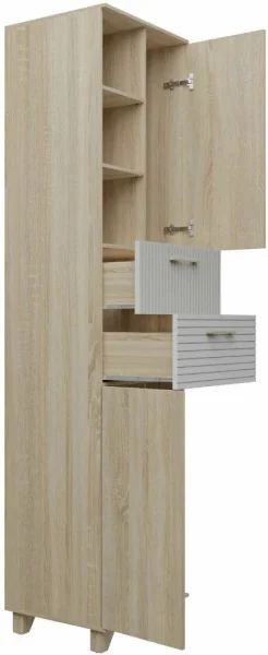 Пенал Копенгаген дуб сонома/белый матовый