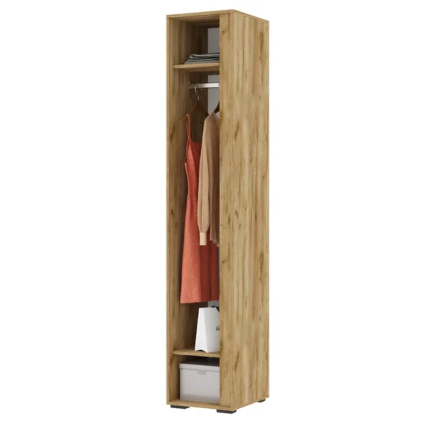 Пенал закрытый Хелен ПН-01 дуб крафт золотой/белый