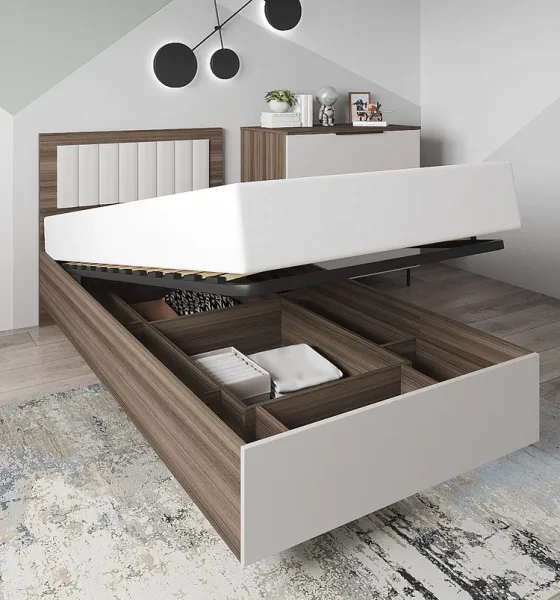 Кровать односпальная Роза 90 орех франклин/белый софт Кровать односпальная Роза 90 орех франклин/белый софт