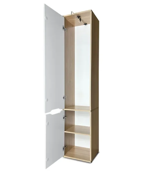 Шкаф пенал со штангой №31 дуб сонома/белый