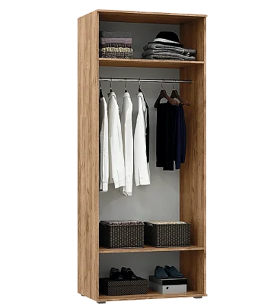 Шкаф 2-х створчатый Соренто 900 дуб крафт золотой/бетон темный