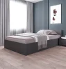 Кровать двуспальная Мори КРМ 1600.1 графит
