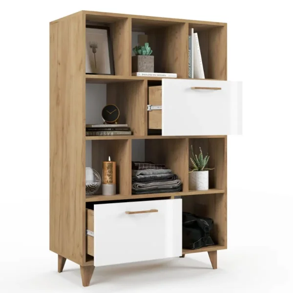 Комод Эго К-1 (НГ) дуб крафт золотой/белый глянец Комод Эго К-1 (НГ) дуб крафт золотой/белый глянец