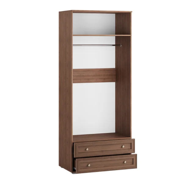 Шкаф двухстворчатый с зеркалом Ливорно ЛШ-23 орех донской