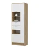 Шкаф Ирис ШК-05 дуб крафт золотой/белый