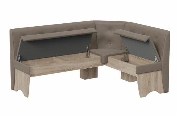 Кухонный комплект Барселона дуб сонома трюфель, микровелюр Duna Stone Кухонный комплект Барселона дуб сонома трюфель, микровелюр Duna Stone