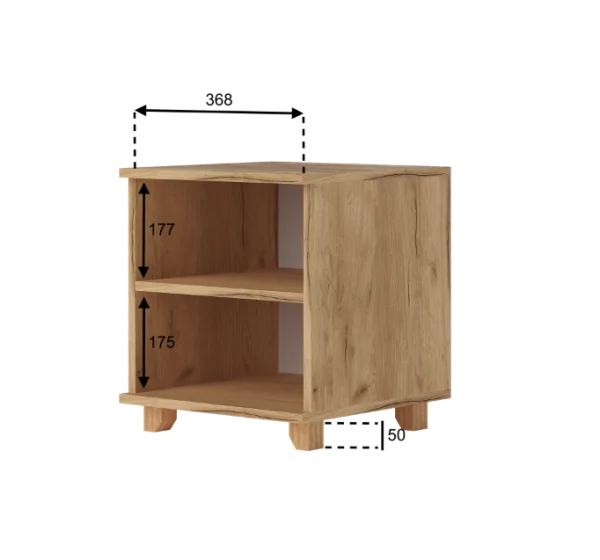 Тумба прикроватная Ньерд 1 створка дуб вотан/можжевельник Тумба прикроватная Ньерд 1 створка дуб вотан/можжевельник