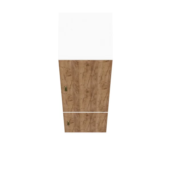 Пенал Лидер-8 МД 22Б белый шагрень/крафт золото