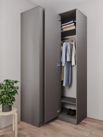 Шкаф угловой Мори МШУ 960.1 графит