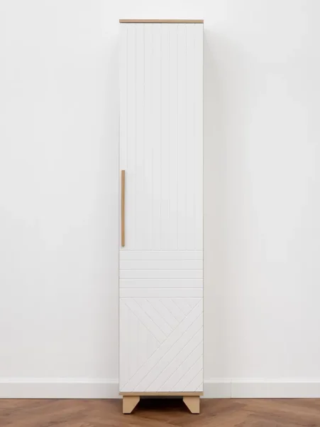 Пенал Копенгаген со створкой дуб сонома/белый матовый