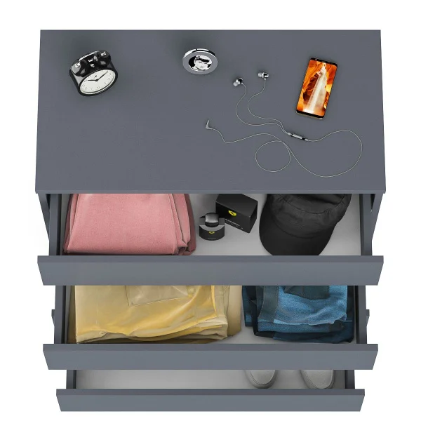 Комод четыре ящика МК 800.4 графит Комод четыре ящика МК 800.4 графит