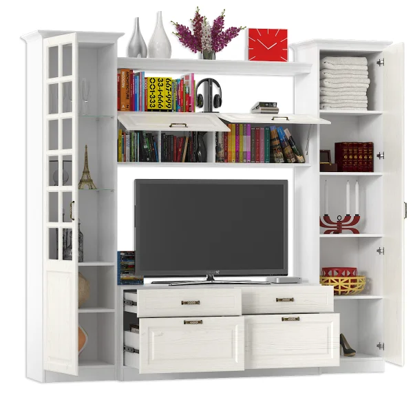 Набор мебели 6 Ливерпуль ясень ваниль/белый