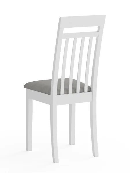 Стул Гольф-11 белый, ткань велюр серый 63 Стул Гольф-11 белый, ткань велюр серый 63