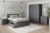 Кровать односпальная Мори с ящиками КРМЯ 900.1 графит