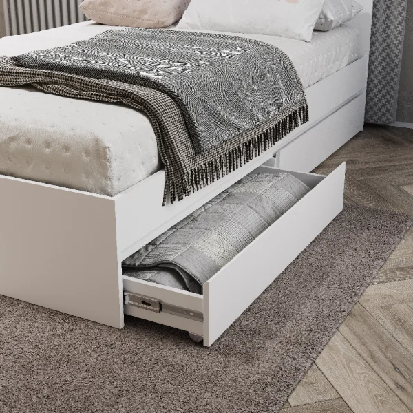 Кровать с ящиками Симпл КР-17 1,6 м белый Кровать с ящиками Симпл КР-17 1,6 м белый