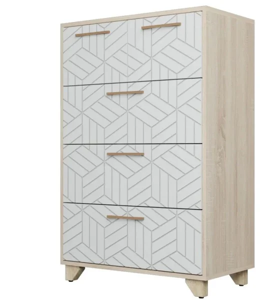 Комод Амстердам дуб сонома/белый матовый Комод Амстердам дуб сонома/белый матовый