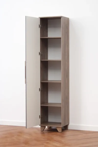 Пенал Копенгаген со створкой дуб самдал/серый графит