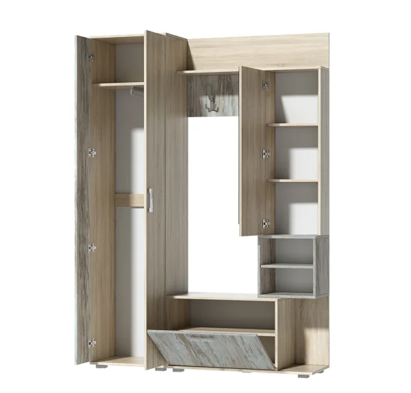 Прихожая Грейс дуб сонома/артвуд темный