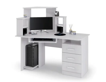 Стол компьютерный №1 ясень анкор светлый