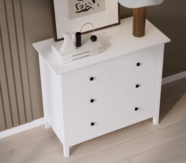 Комод 3 ящика Кымор белый Комод 3 ящика Кымор белый