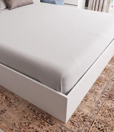 Кровать двуспальная Мори КРМ 1600.1 белый