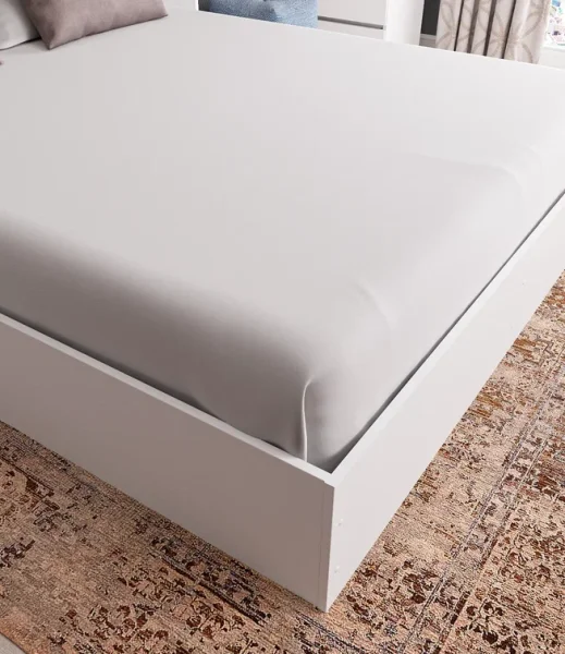 Кровать двуспальная Мори КРМ 1600.1 белый Кровать двуспальная Мори КРМ 1600.1 белый