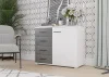 Комод Nova белый/бетон