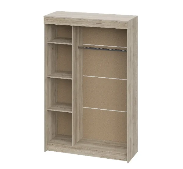 Шкаф-купе Бассо дуб крафт серый