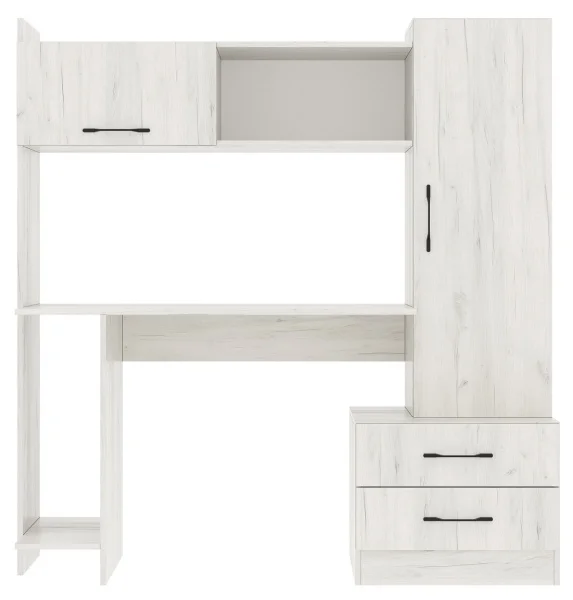 Стол компьютерный ПКС-7 дуб крафт белый