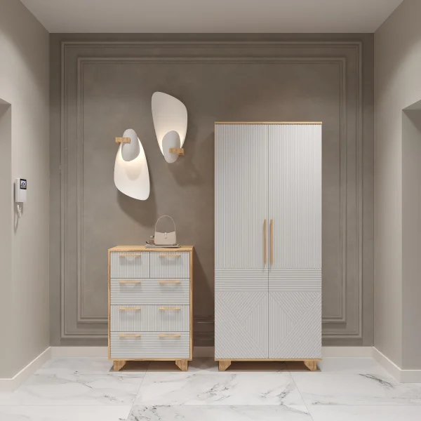 Комод Ньерд 700.5 дуб вотан/белый софт Комод Ньерд 700.5 дуб вотан/белый софт