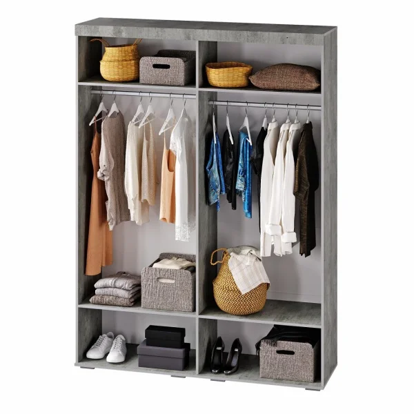 Спальня Инстайл бетон/белый Спальня Инстайл бетон/белый