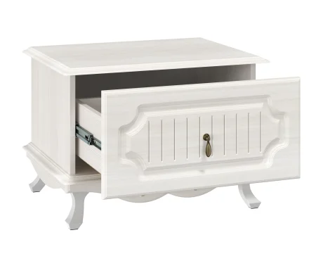 Тумба прикроватная Кантри 06.70 вудлайн кремовый/сандал белый