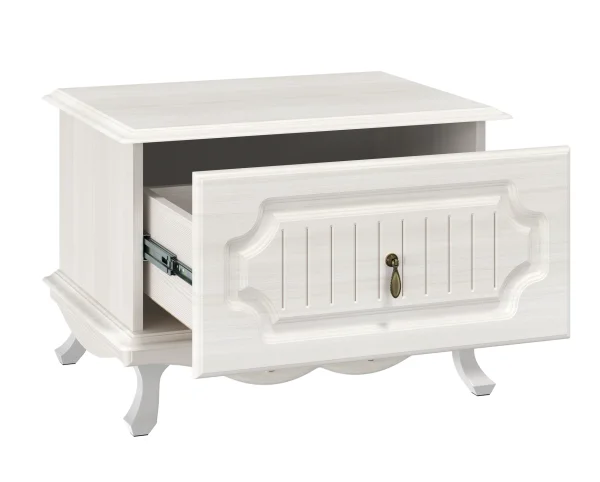 Тумба прикроватная Кантри 06.70 вудлайн кремовый/сандал белый Тумба прикроватная Кантри 06.70 вудлайн кремовый/сандал белый