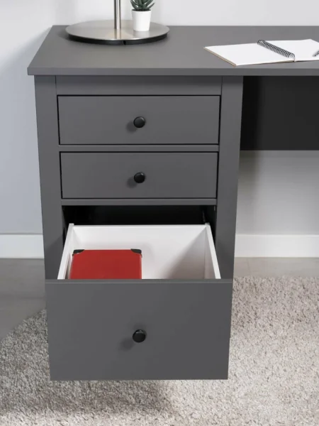 Стол письменный Сага серый