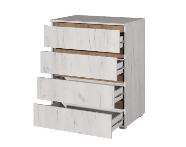 Комод Лиана дуб крафт белый/дуб крафт золотой Комод Лиана дуб крафт белый/дуб крафт золотой