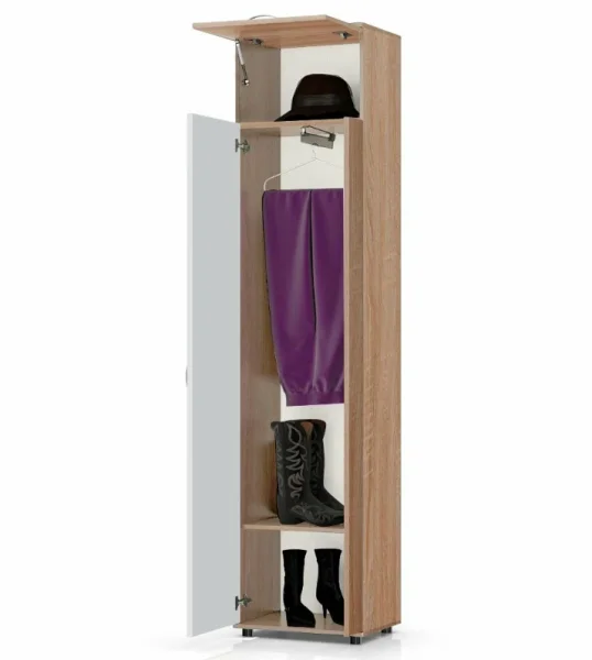 Шкаф платяной П-5 дуб сонома/белый