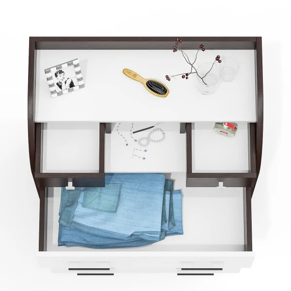 Комод К-6 венге/белый Комод К-6 венге/белый