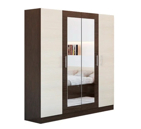Шкаф 4-х створчатый Леси Венге/дуб молочный