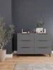 Комод Роза 1300 орех франклин/графит скин ройс