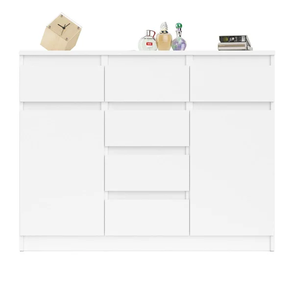 Комод с ящиками и дверками МК 1200.4 белый Комод с ящиками и дверками МК 1200.4 белый